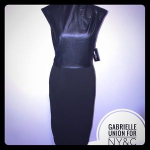 Faux Leather Dress by Gabrielle Union